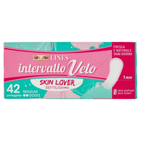 Lines intervallo Velo Skin Lover proteggislip Regular 42 pz